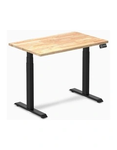 Desky Dual Rubberwood Sit Stand Desk