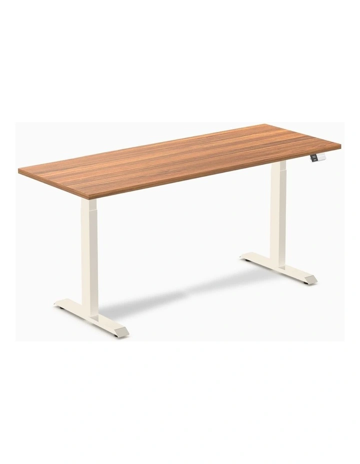 Desky Dual Melamine Sit Stand Desk image 1