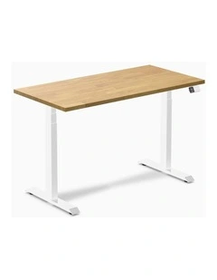 Desky Dual Rubberwood Sit Stand Desk