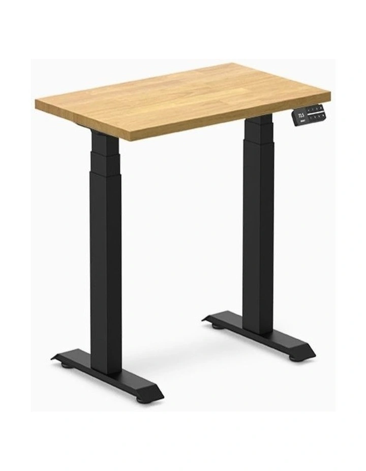 Desky Dual Mini Rubberwood Sit Stand Desk image 1