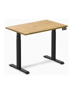 Desky Dual Rubberwood Sit Stand Desk