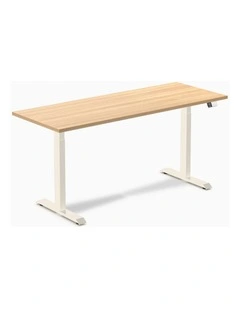 Desky Dual Melamine Sit Stand Desk