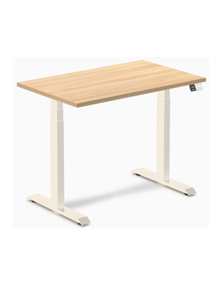 Desky Dual Melamine Sit Stand Desk image 1