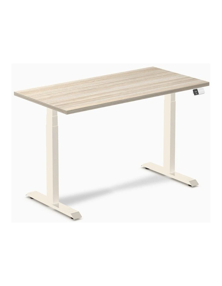 Desky Dual Melamine Sit Stand Desk image 1