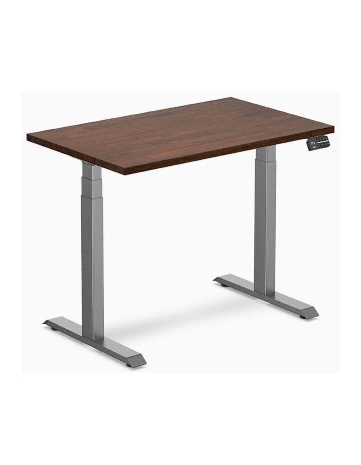 Desky Dual Rubberwood Sit Stand Desk image 1