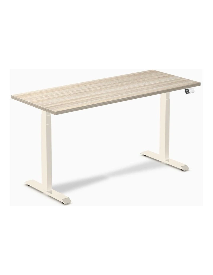 Desky Dual Melamine Sit Stand Desk image 1