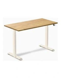 Desky Dual Rubberwood Sit Stand Desk