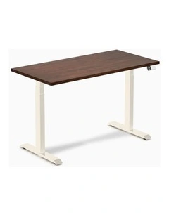 Desky Dual Rubberwood Sit Stand Desk