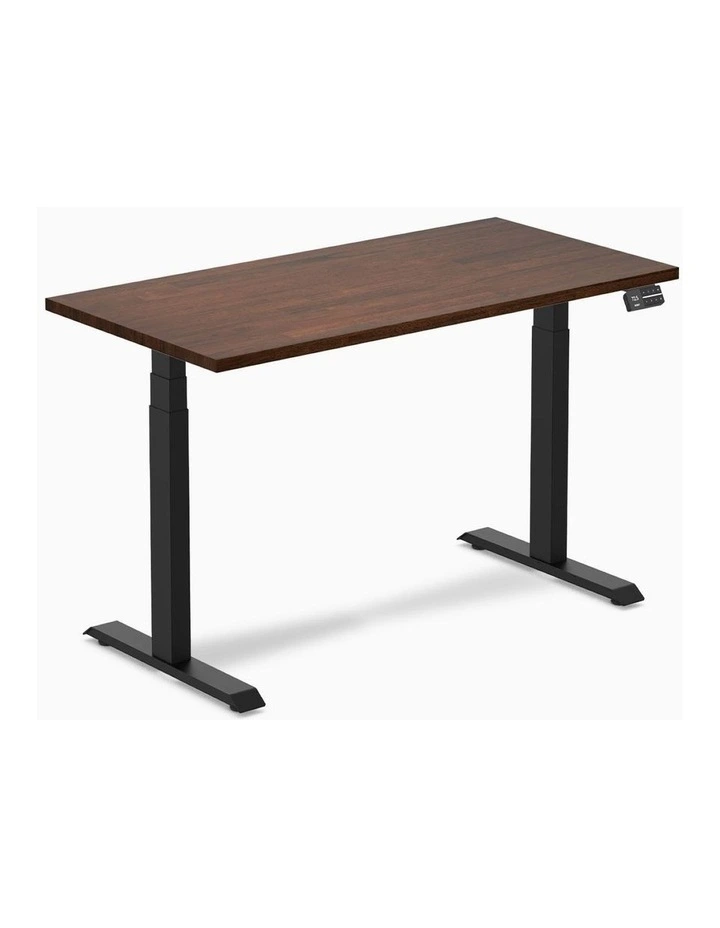 Desky Dual Rubberwood Sit Stand Desk image 1