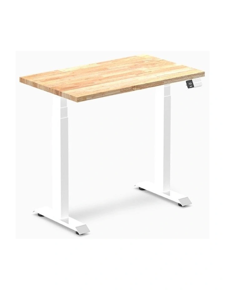 Desky Dual Mini Rubberwood Sit Stand Desk image 1