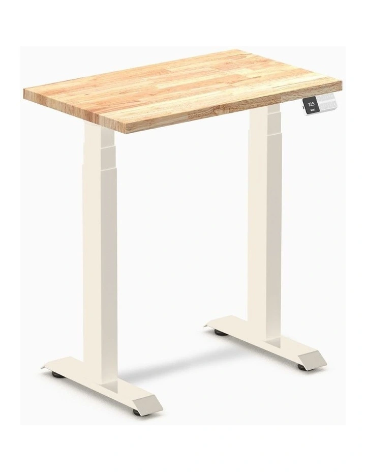 Desky Dual Mini Rubberwood Sit Stand Desk image 1