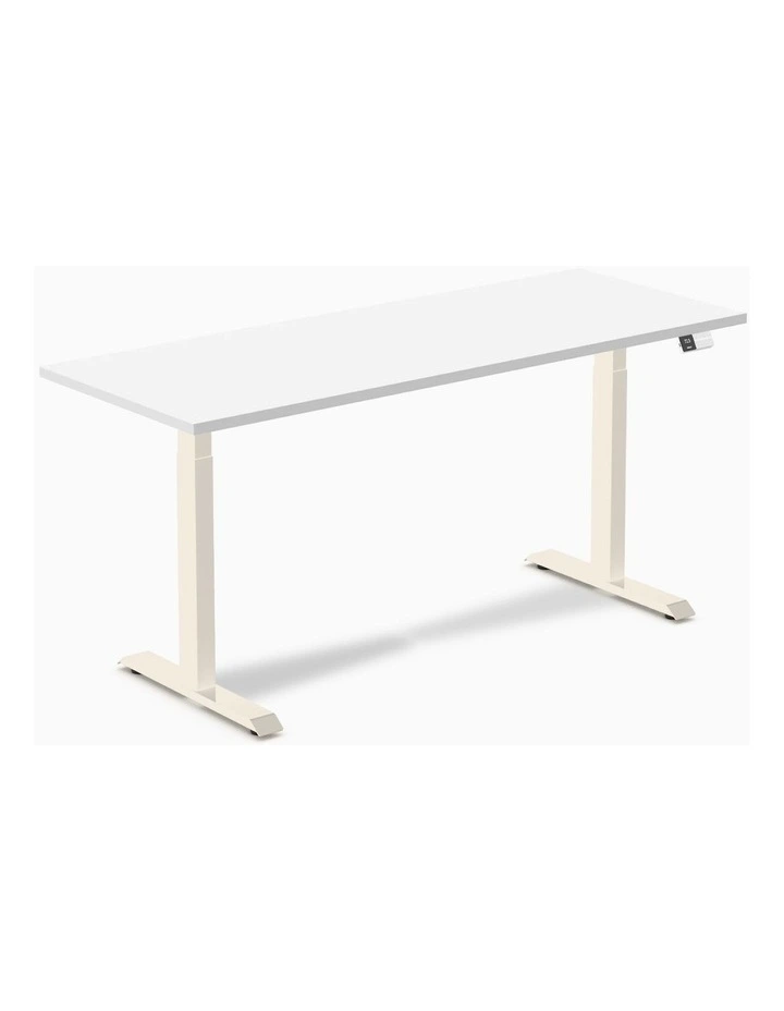 Desky Dual Melamine Sit Stand Desk image 1