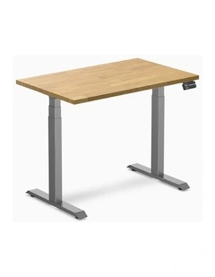 Desky Dual Rubberwood Sit Stand Desk