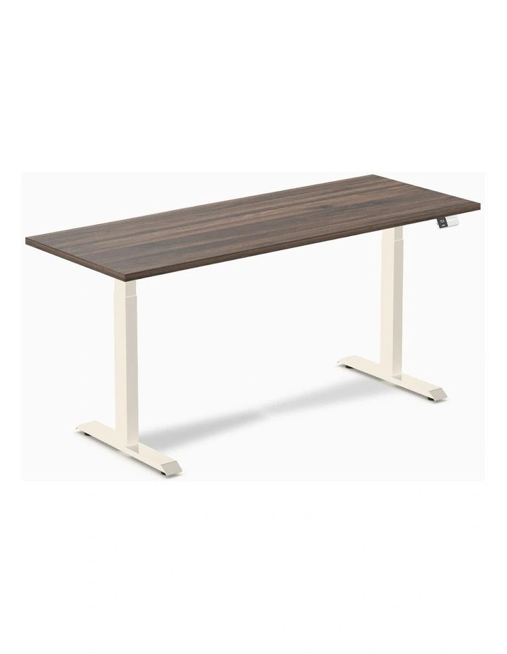 Desky Dual Melamine Sit Stand Desk image 1