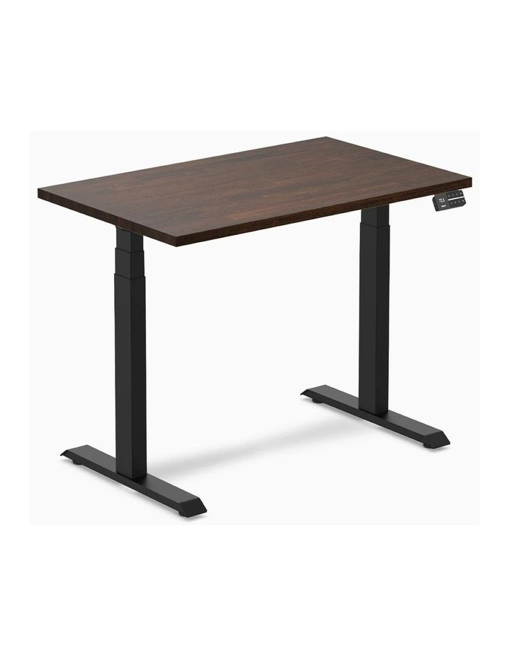 Desky Dual Rubberwood Sit Stand Desk image 1