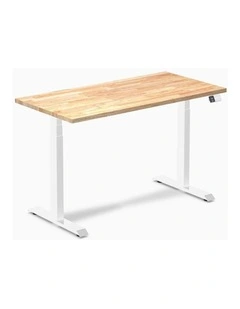 Desky Dual Rubberwood Sit Stand Desk