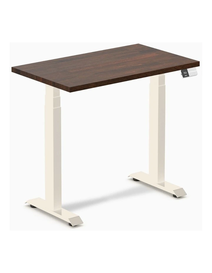 Desky Dual Mini Rubberwood Sit Stand Desk image 1