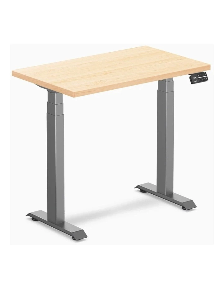 Desky Dual Mini Hardwood Sit Stand Desk image 1