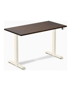 Desky Dual Rubberwood Sit Stand Desk
