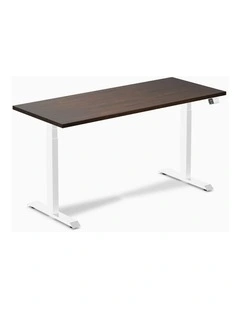 Desky Dual Rubberwood Sit Stand Desk