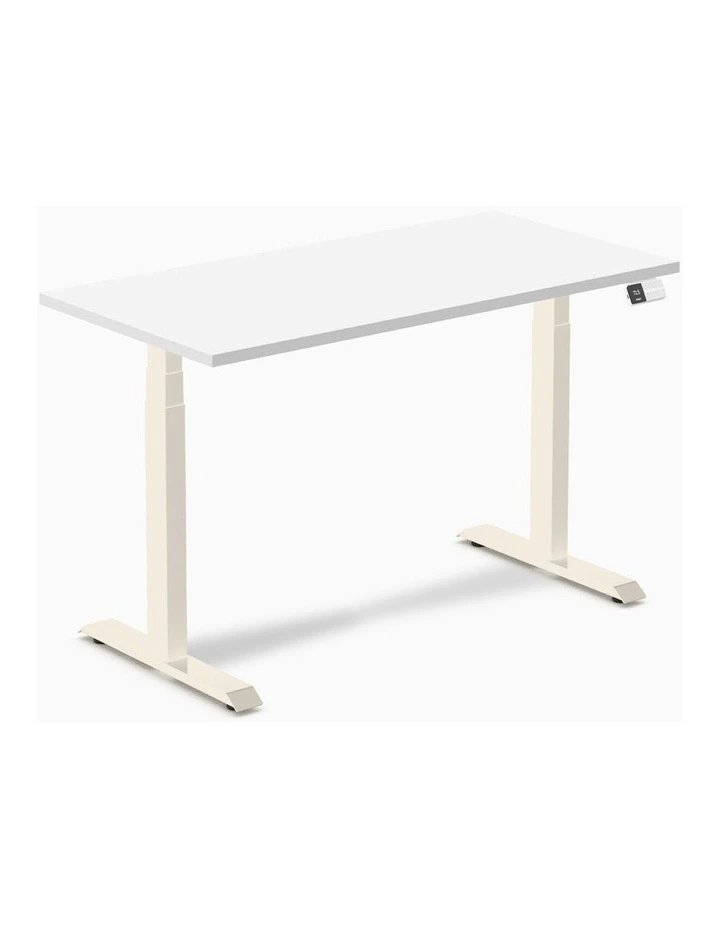 Desky Dual Melamine Sit Stand Desk image 1