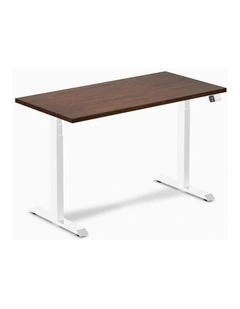 Desky Dual Rubberwood Sit Stand Desk
