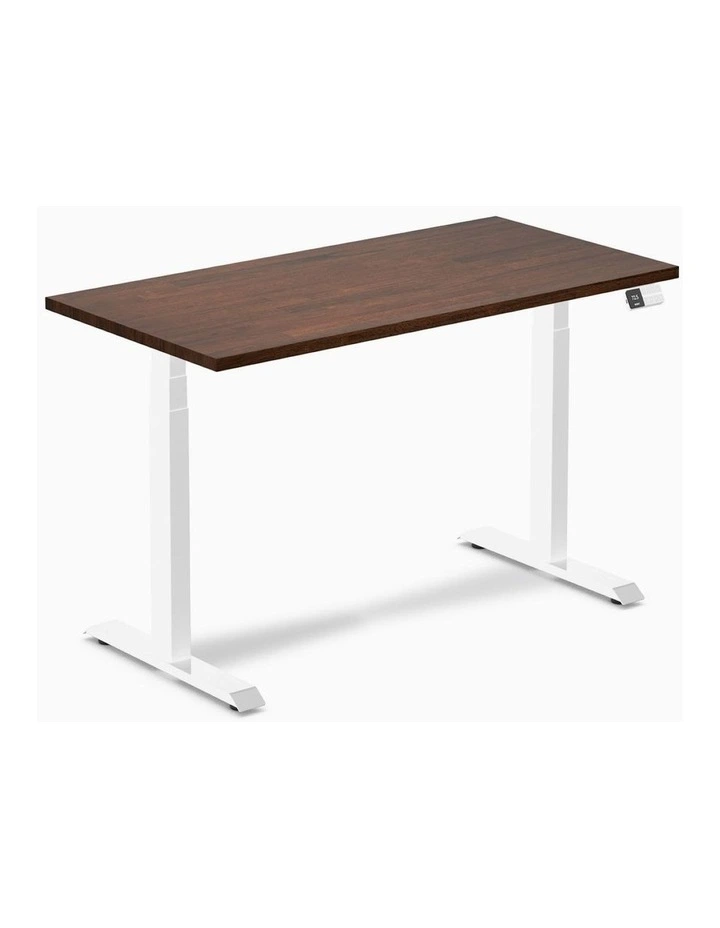 Desky Dual Rubberwood Sit Stand Desk image 1