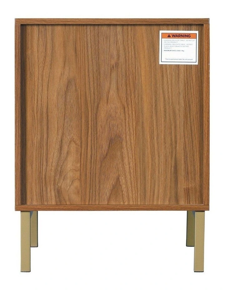 Jonas 2-Drawer Bedside Table Walnut image 7