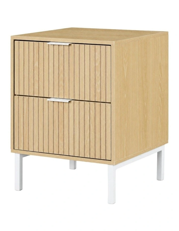 Jonas 2-Drawer Bedside Table Natural image 1