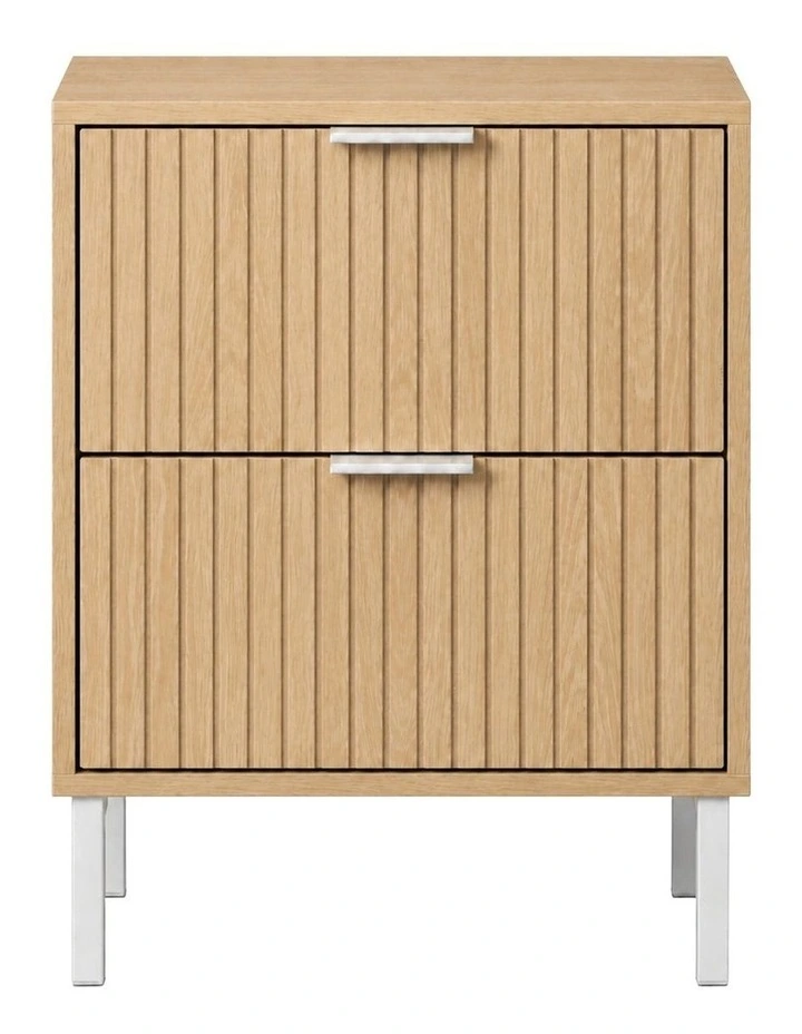 Jonas 2-Drawer Bedside Table Natural image 3