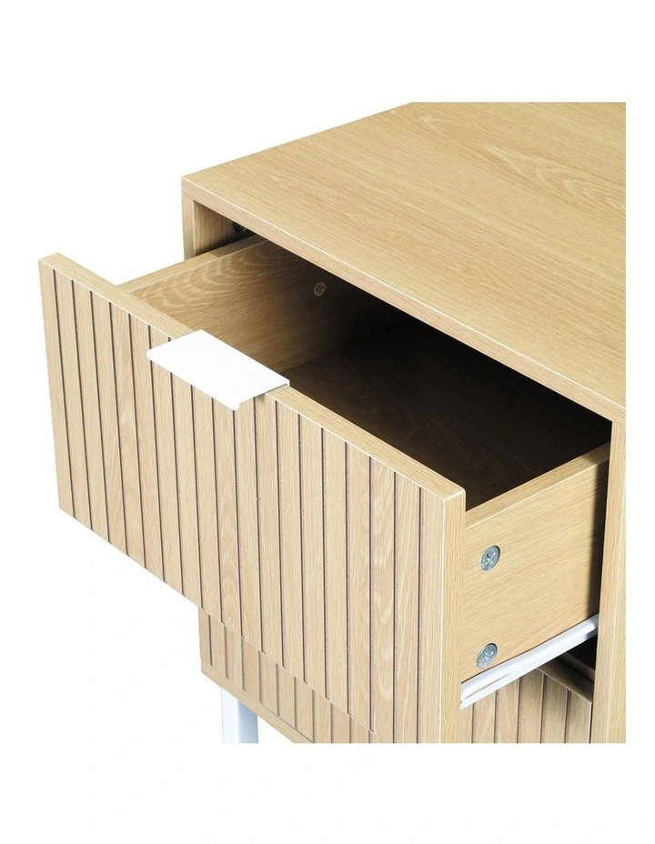 Jonas 2-Drawer Bedside Table Natural image 5