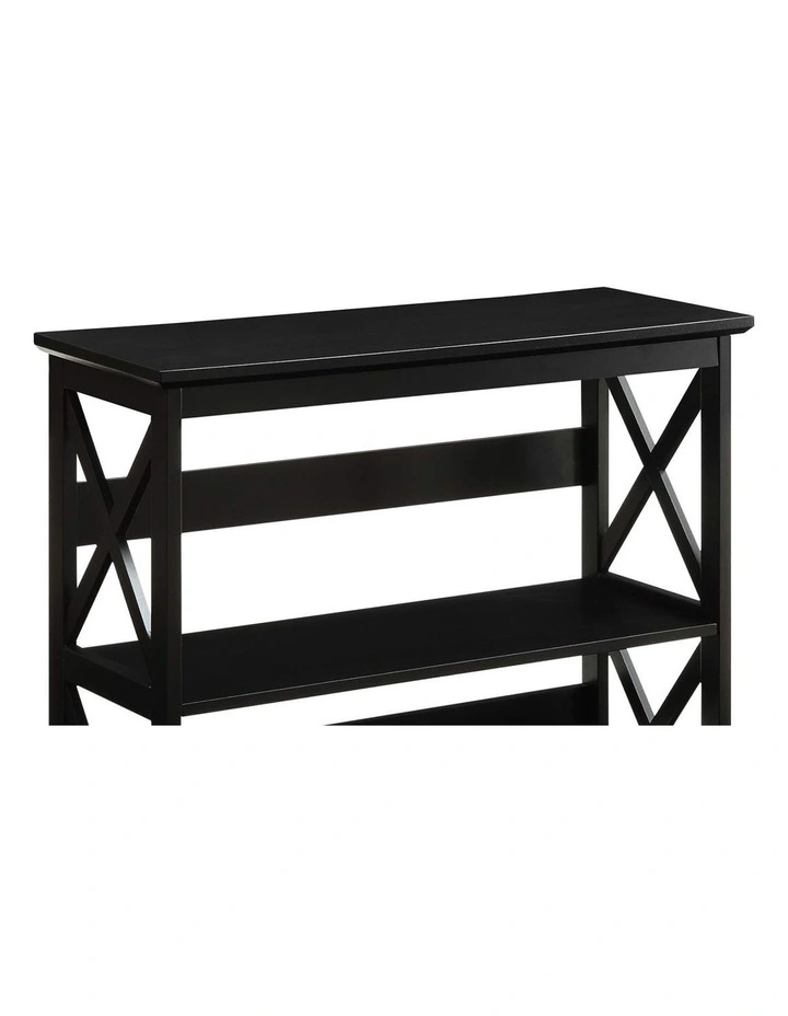 Sarantino Lucas 3-Tier Bookshelf Display Rack in Black image 4