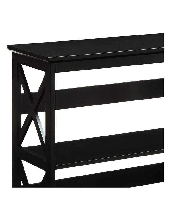 Sarantino Lucas 3-Tier Bookshelf Display Rack in Black image 7