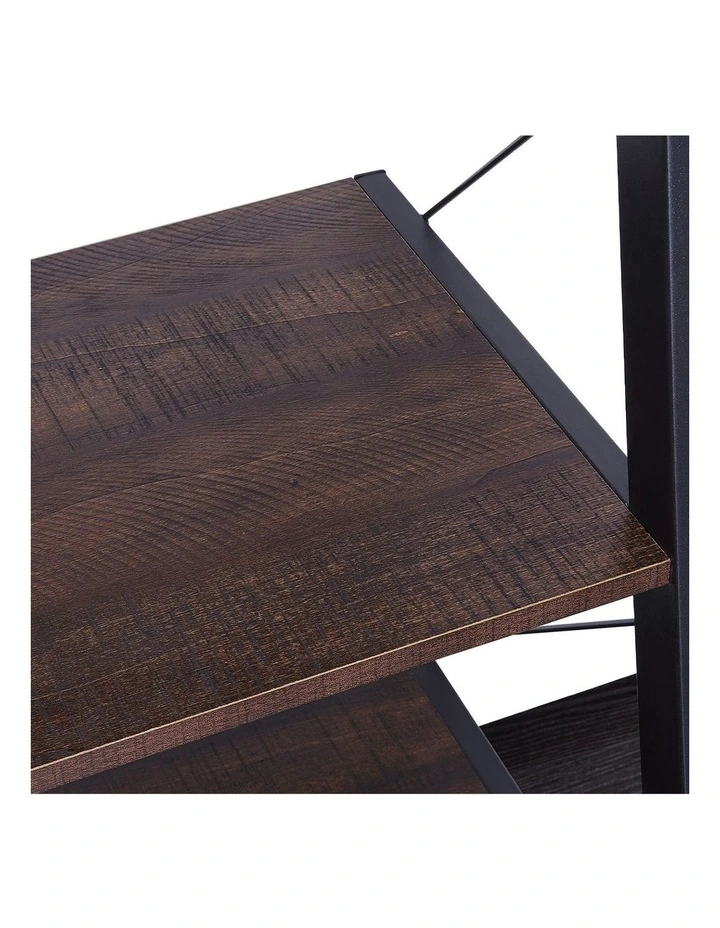 Sarantino Amelia 5-Tier Ladder Shelf in Walnut image 4