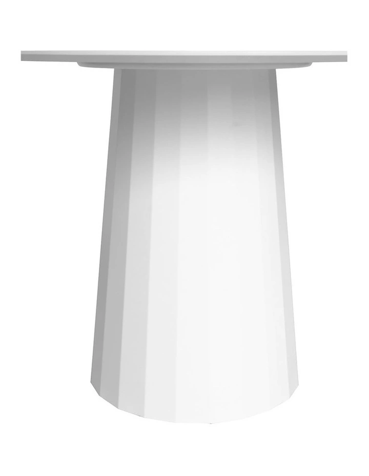 Aura Round Pedestal Dining Table | White | 100cm image 2