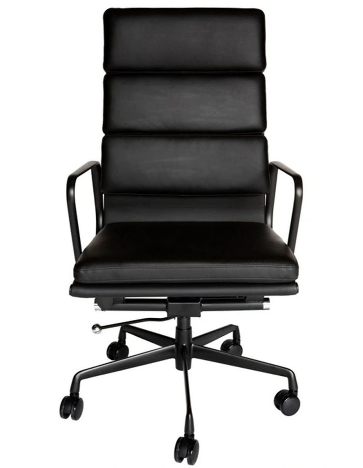 Replica Eames High Back Soft Pad Office Chair, All Black image 2