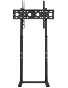 Black Adjustable Free Standing TV Stand with Cable Management for 32-65 Inch Screens