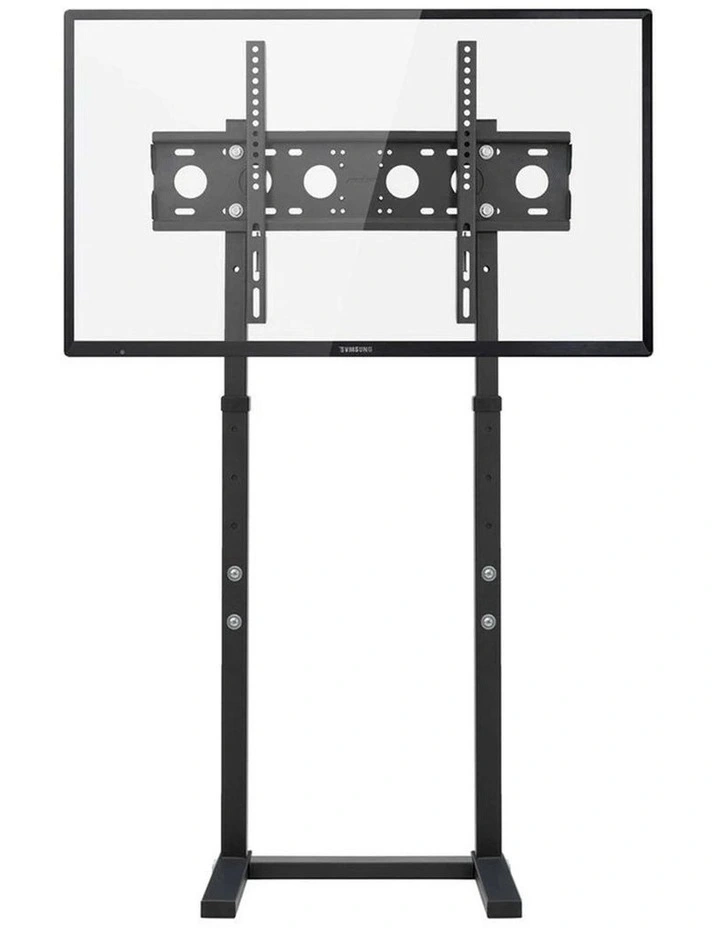 Black Adjustable Free Standing TV Stand with Cable Management for 32-65 Inch Screens image 2