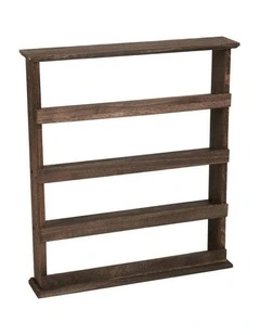 4-Tier Rustic Wood Spice Rack