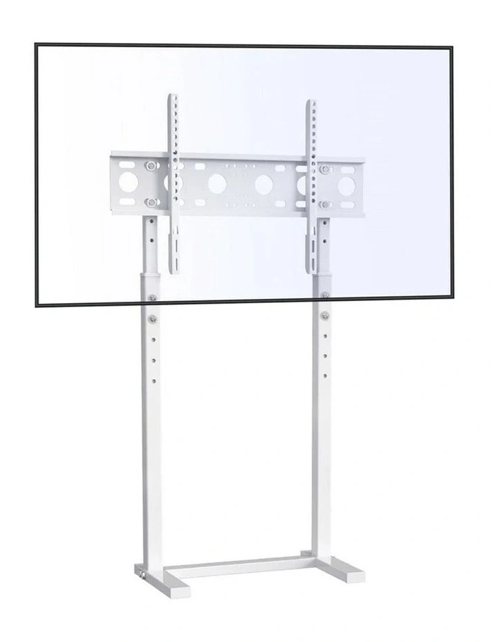 White Adjustable Free Standing TV Stand with Cable Management for 32-65 Inch TVs image 6