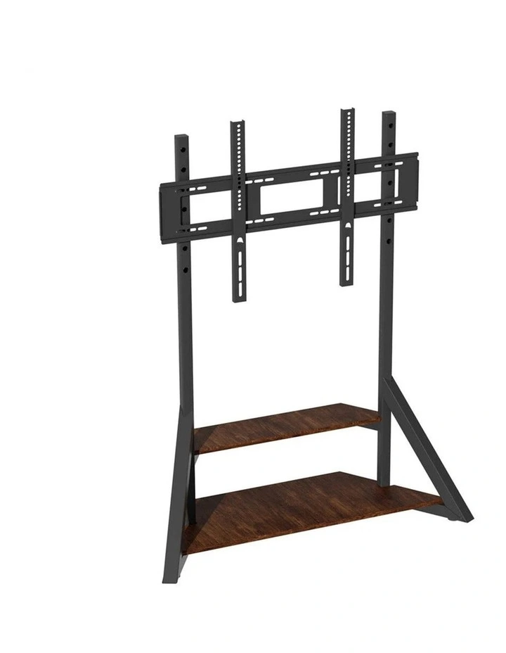 Black Brown 65-100 Inch Industrial TV Stand With Rustic Shelves For Home Cinema image 5