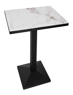 Jade White Black Dining Table Sintered Stone Top Modern Kitchen Table