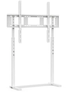 White Adjustable Freestanding TV Stand for 32100 Inch Screens with Cable Management
