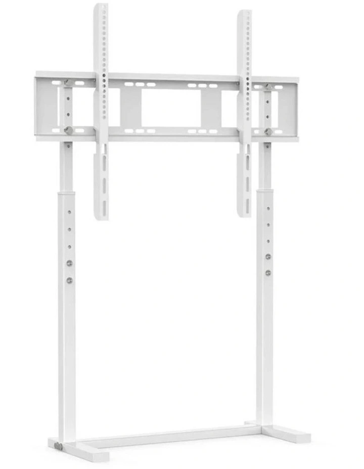White Adjustable Freestanding TV Stand for 32100 Inch Screens with Cable Management image 1