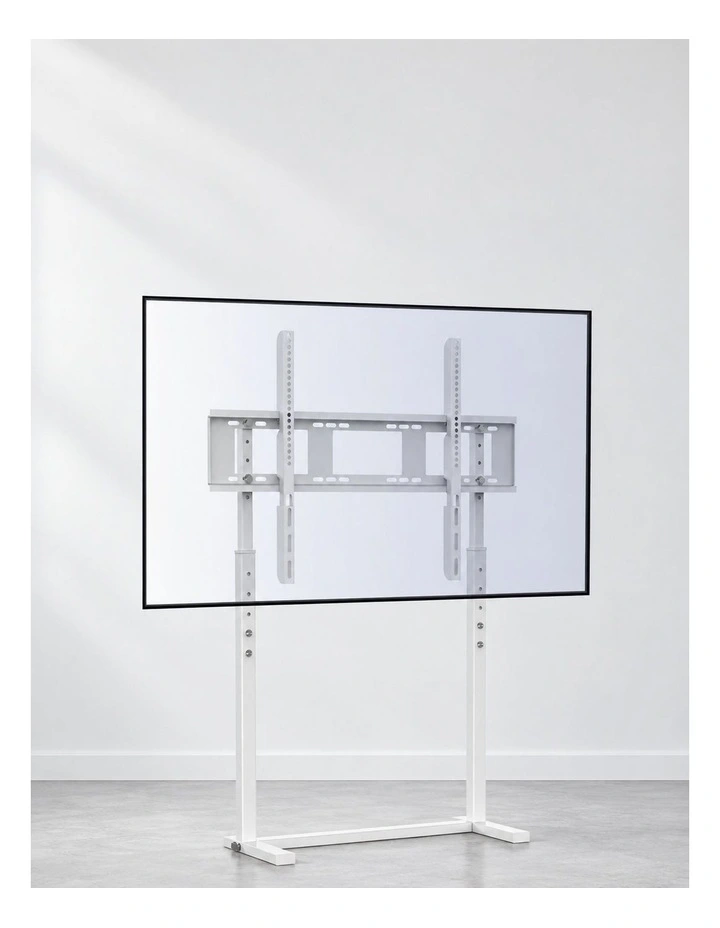 White Adjustable Freestanding TV Stand for 32100 Inch Screens with Cable Management image 4