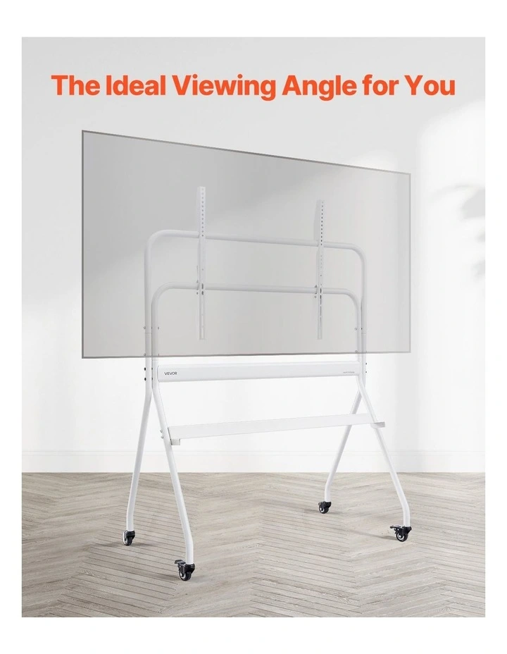Heavy Duty Rolling TV Stand 35 to 100 Inch Mobile TV Cart Adjustable Mount image 6