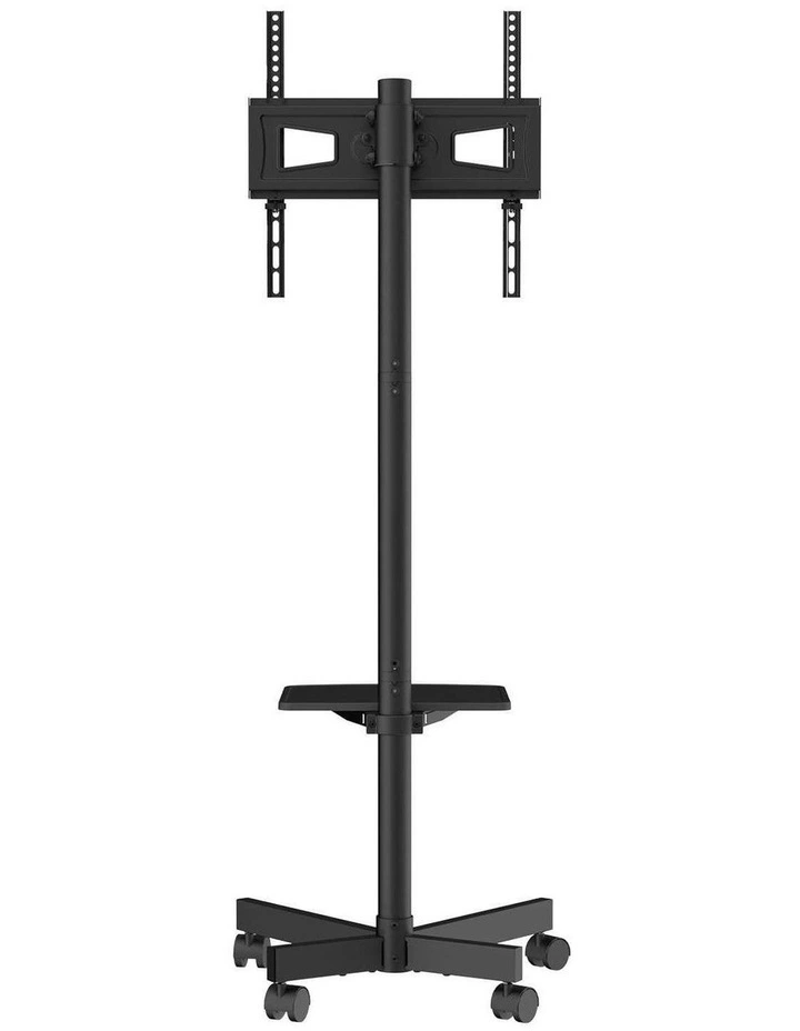 Black Rolling TV Stand 23-60 Inch Adjustable Mobile TV Cart Mount image 1