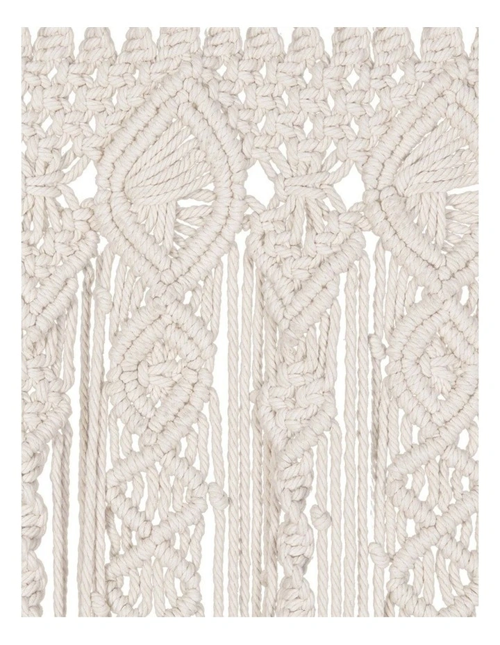 Beige Macrame Handwoven Door Curtain / Room Divider image 6