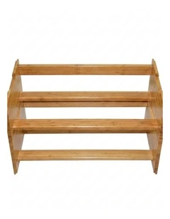 Natural Bamboo Shoe Rack Stackable Storage Shelf Organizer Durable Multi Layer Stand