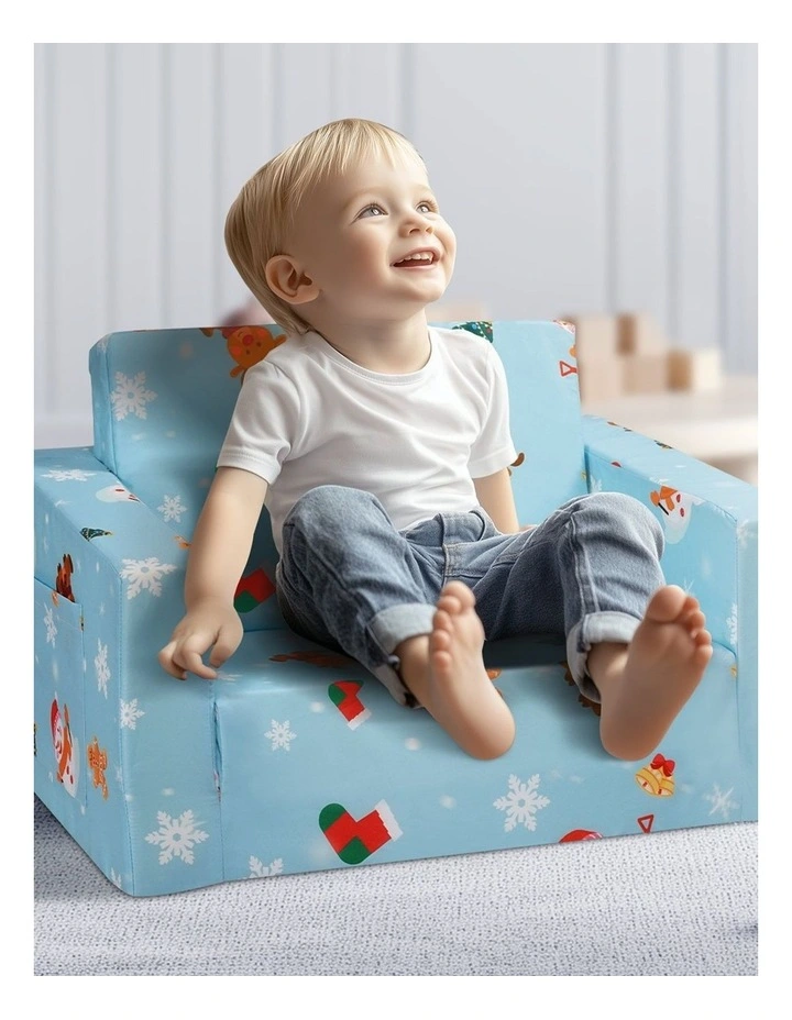 Pink Kids Couch Foldable Chair For Reading, Napping, And Play image 6